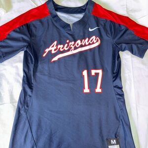Nike Women’s M Arizona Wildcats Softball Jersey New Navy Red White (B2q)